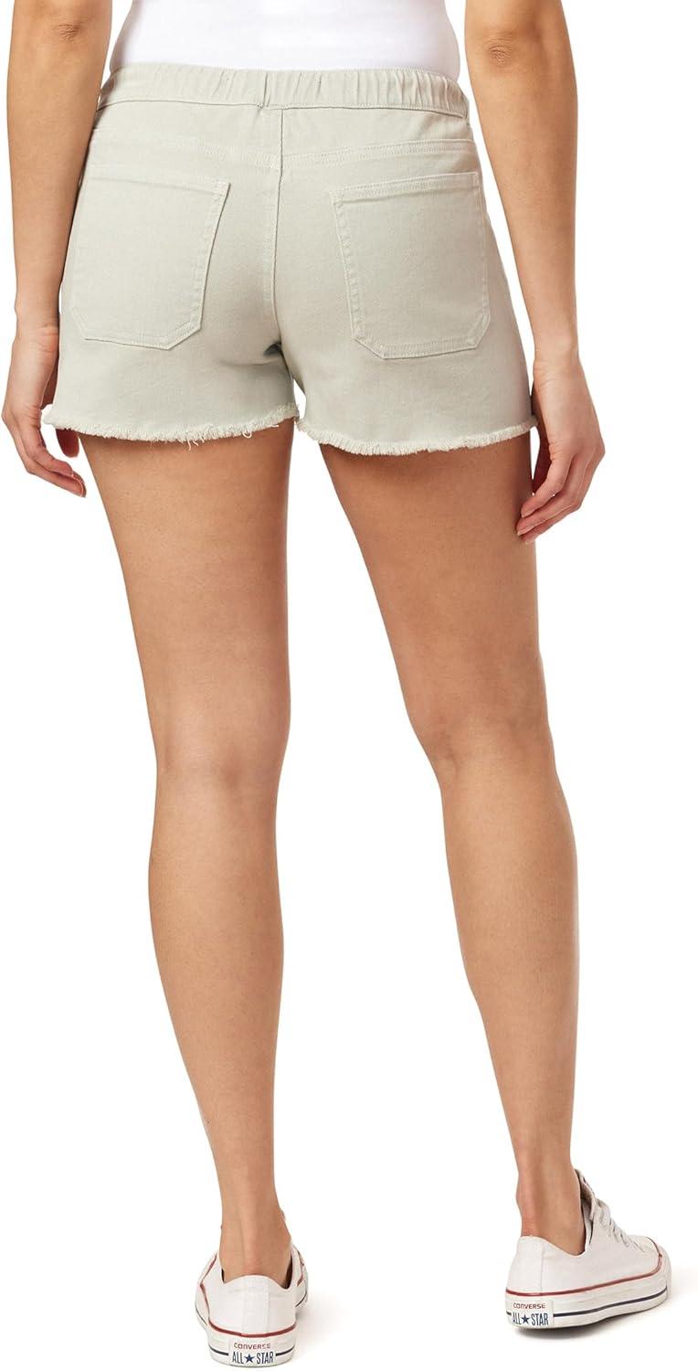 imageWallFlower Womens Tomboy Jogger Shorts Denim MidRise Insta Stretch JuniorsSea Sage