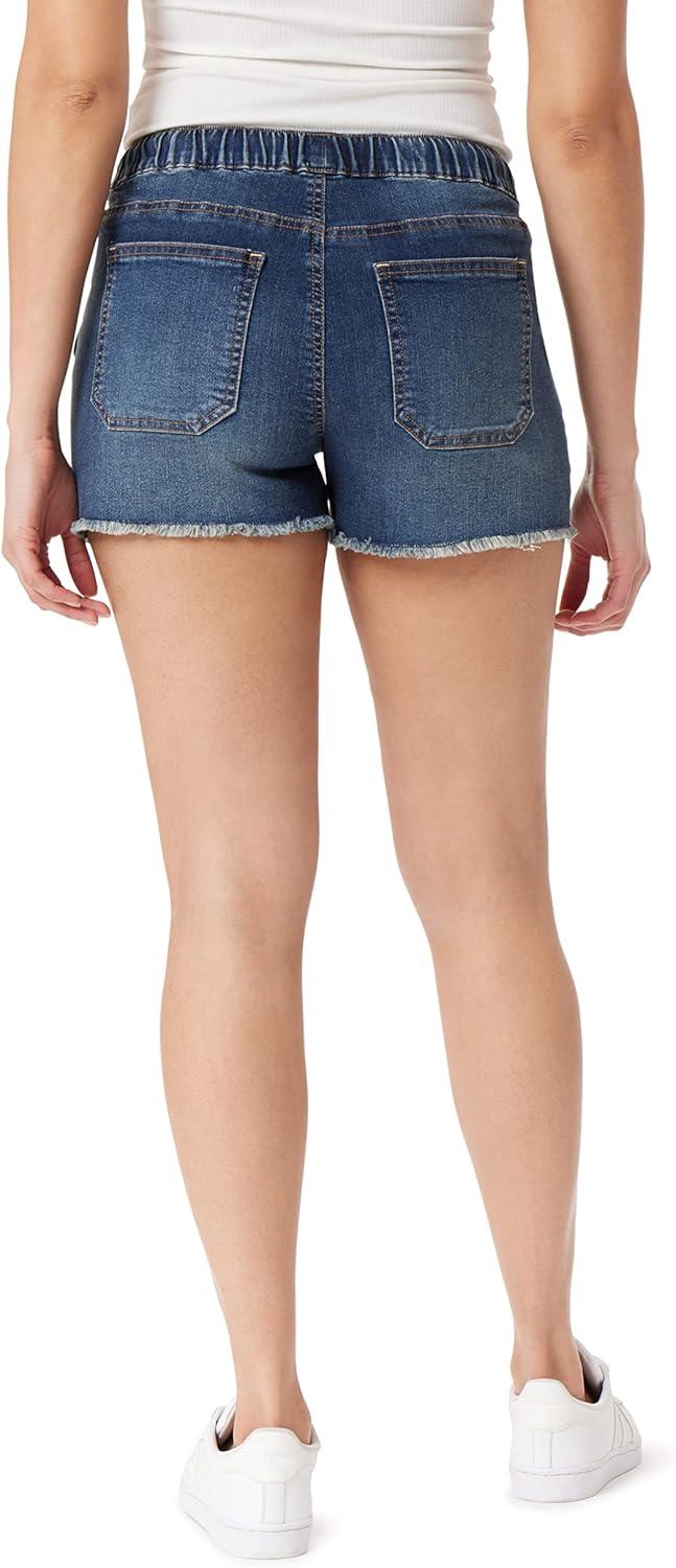 imageWallFlower Womens Tomboy Jogger Shorts Denim MidRise Insta Stretch JuniorsSummer