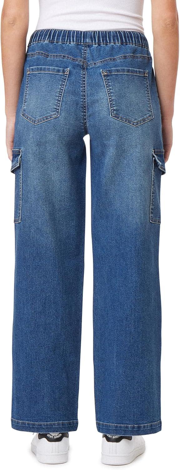 imageWallFlower Womens Tomboy Relaxed Cargo Denim MidRise Insta Stretch Juniors JeansVeronica a