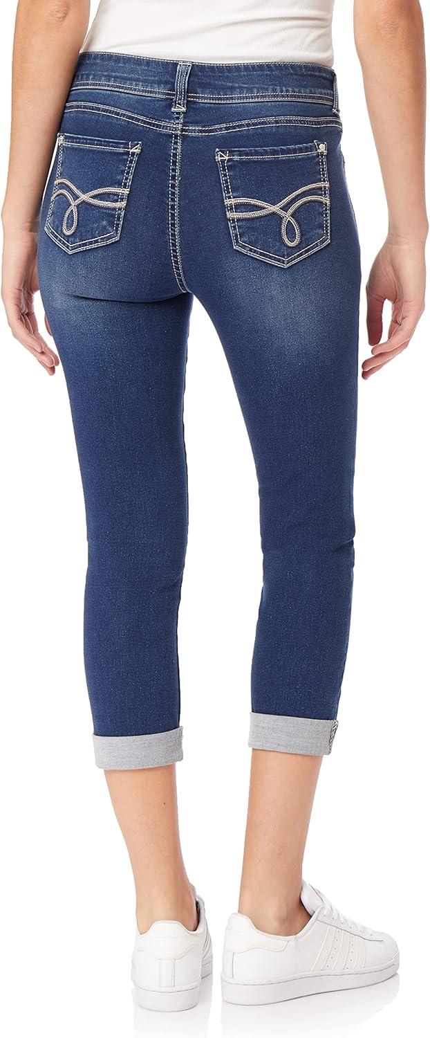 imageWallFlower Womens Ultra Crop MidRise Insta Soft Juniors Standard and PlusIris