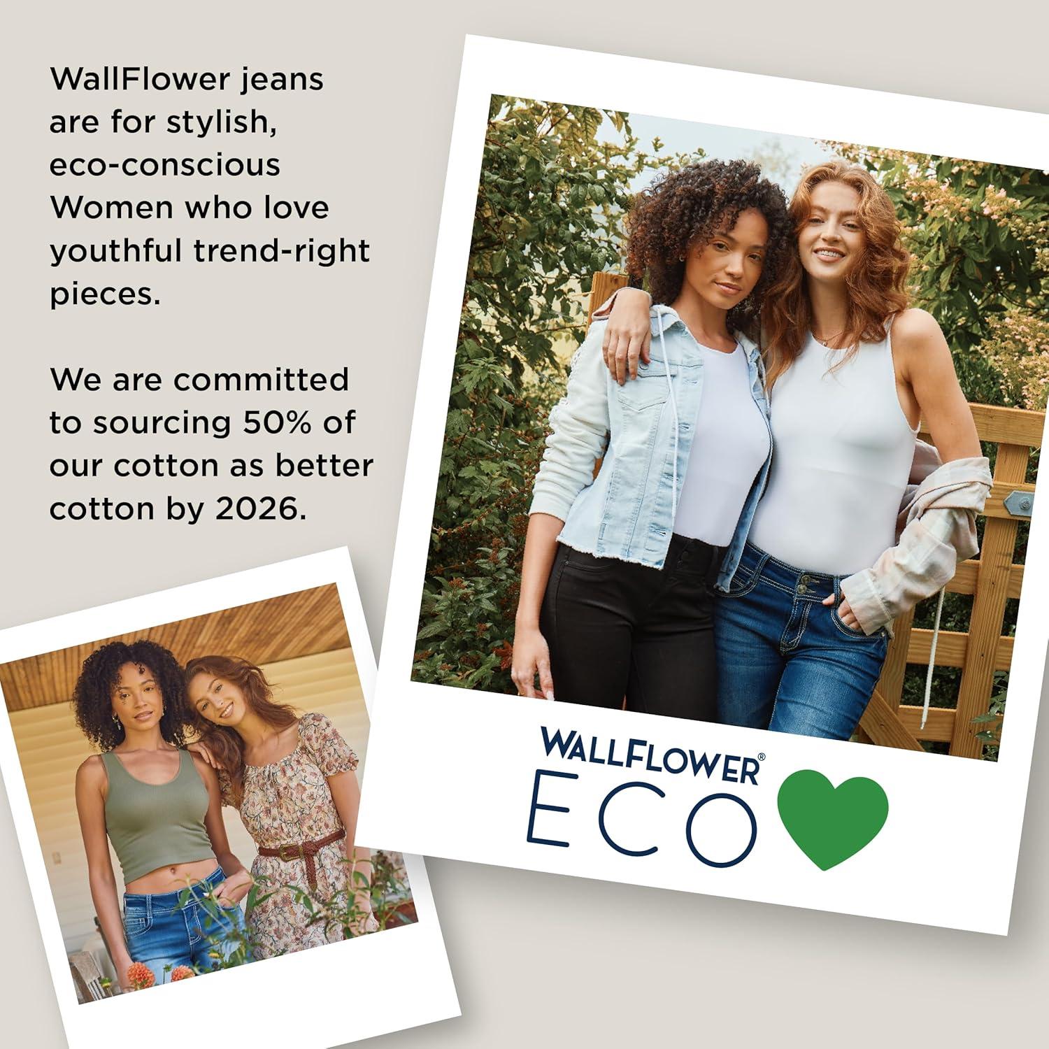 imageWallFlower Womens Ultra Crop MidRise Insta Soft Juniors Standard and PlusMaeve