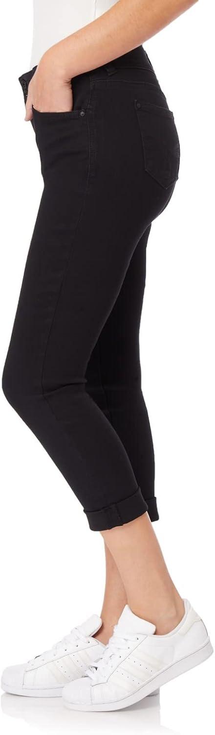 imageWallFlower Womens Ultra Crop MidRise Insta Soft Juniors Standard and PlusNoir