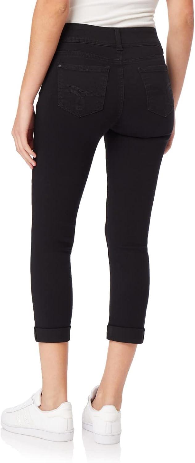 imageWallFlower Womens Ultra Crop MidRise Insta Soft Juniors Standard and PlusNoir