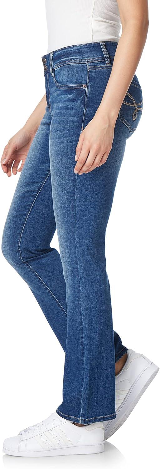 imageWallFlower Womens Ultra Slim Bootcut MidRise Insta Soft Juniors JeansHayden