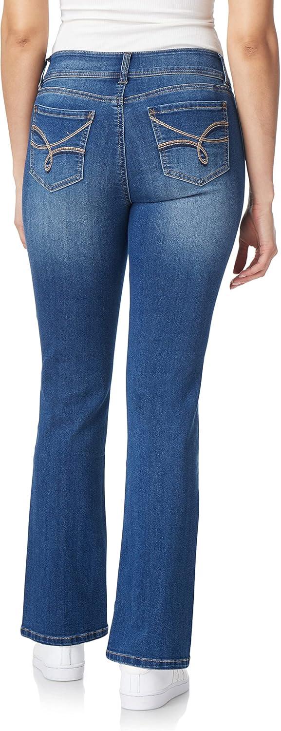 imageWallFlower Womens Ultra Slim Bootcut MidRise Insta Soft Juniors JeansHayden