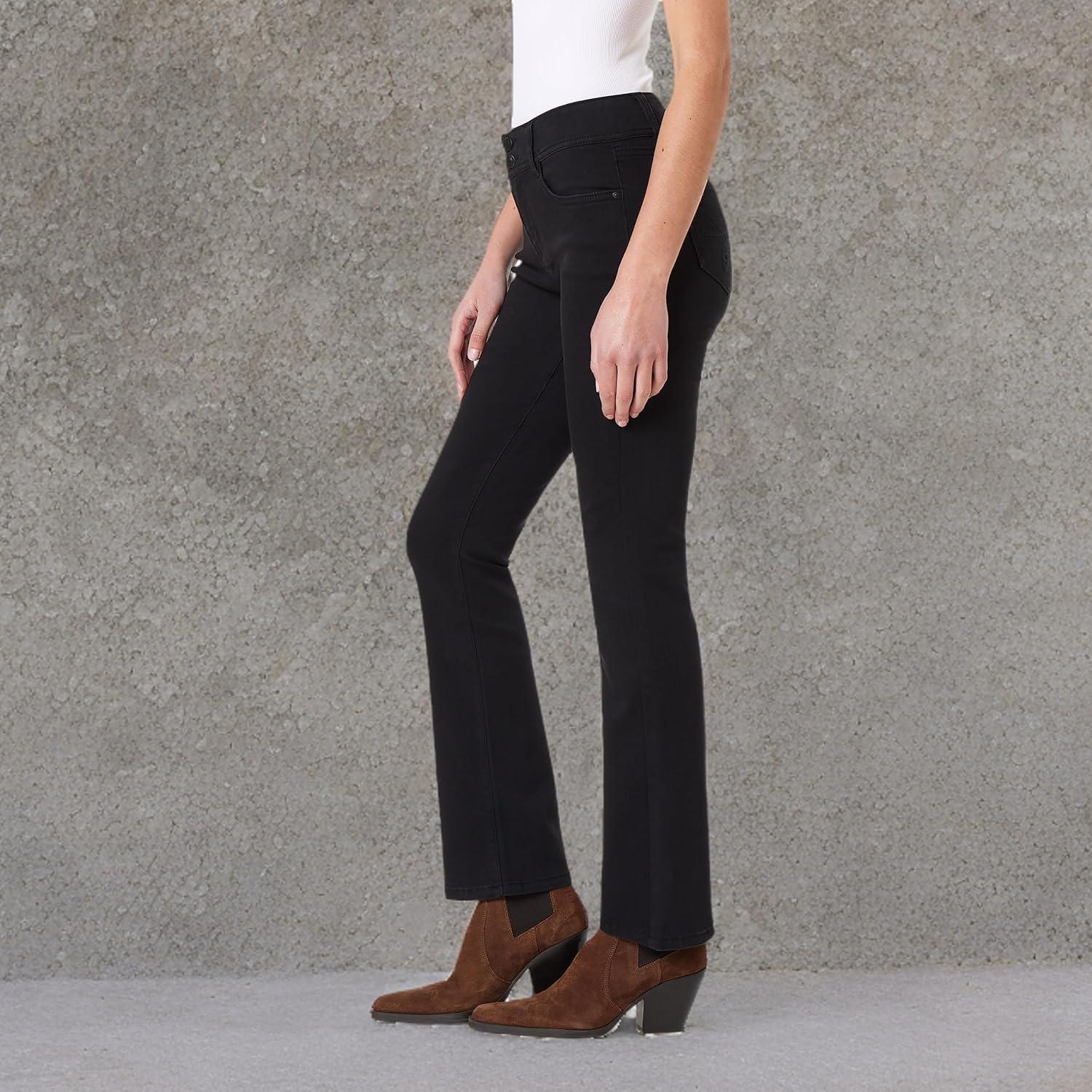 imageWallFlower Womens Ultra Slim Bootcut MidRise Insta Soft Juniors JeansLogan