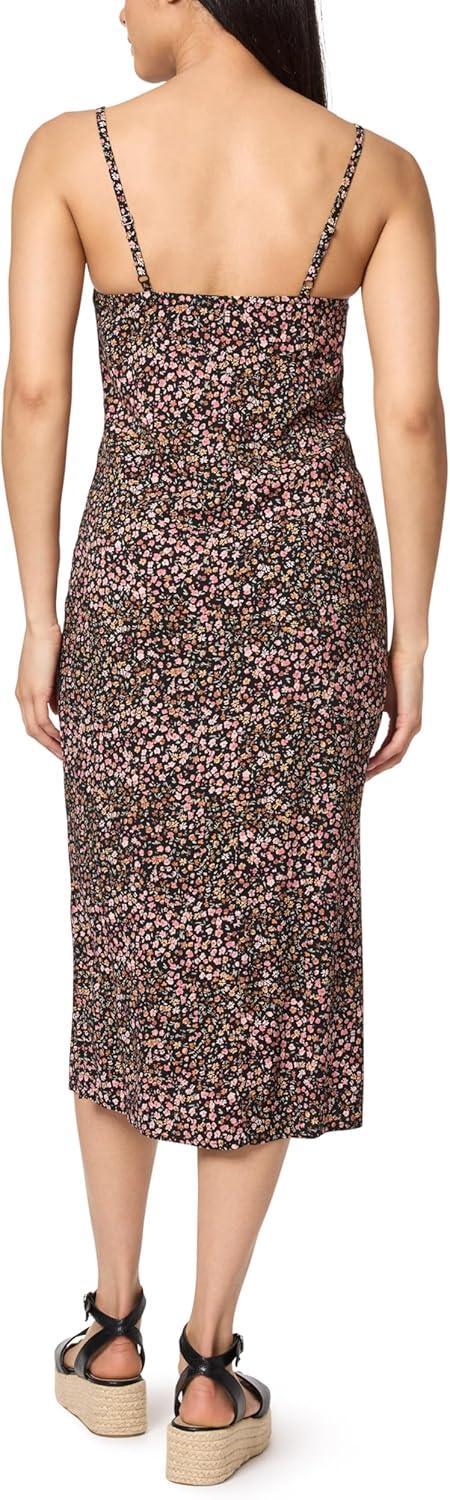imageWallFlower womens 2piece Sweater and Dress SetBlackBrown Floral  Vetiver Green Cardigan