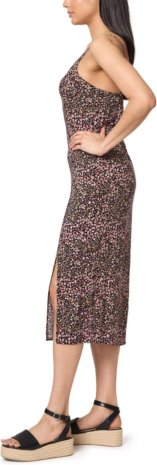 imageWallFlower womens 2piece Sweater and Dress SetBlackBrown Floral  Vetiver Green Cardigan