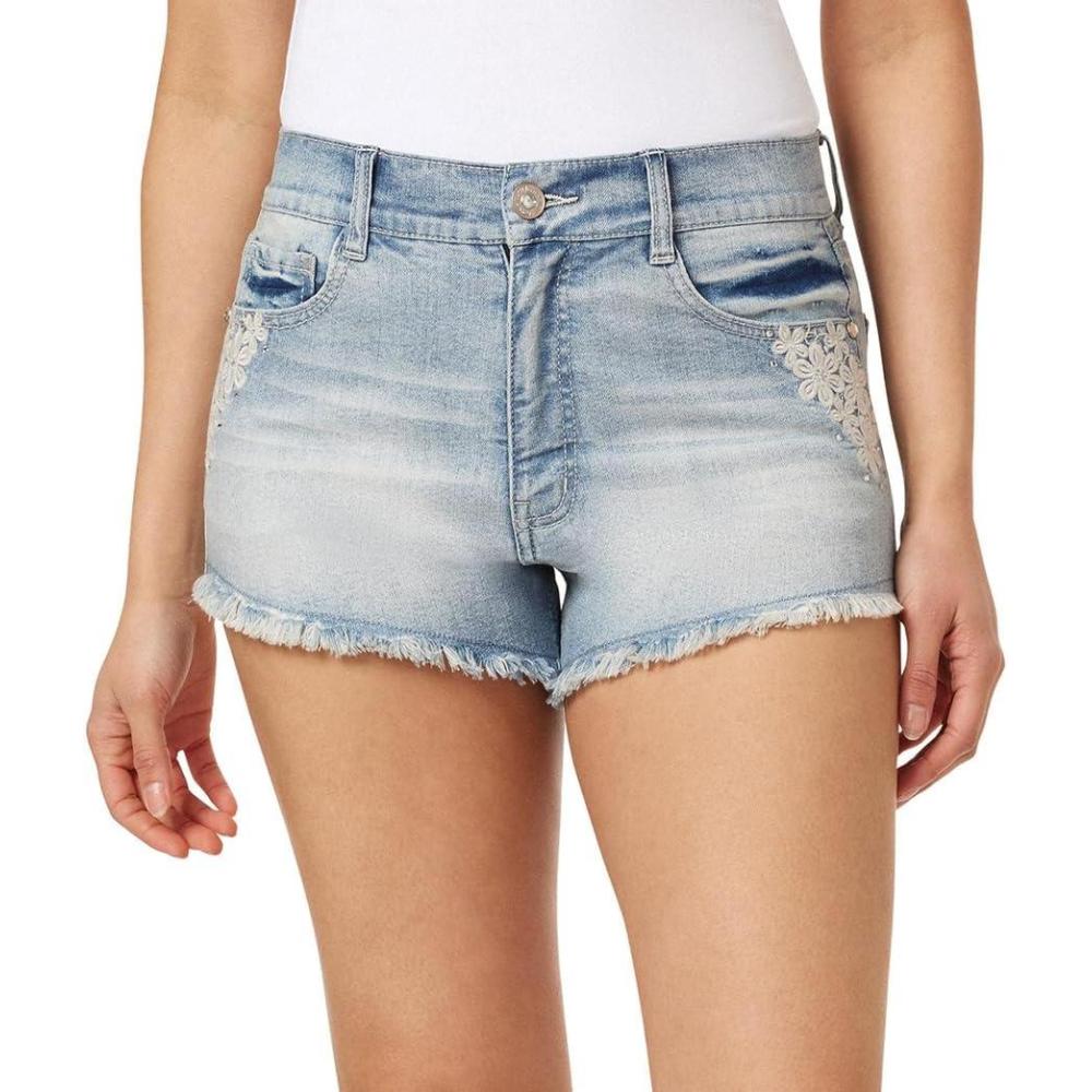 imageWallFlower Womens Fearless Curvy Denim Fashion Shorts HighRise Insta Vintage JuniorsAnnie