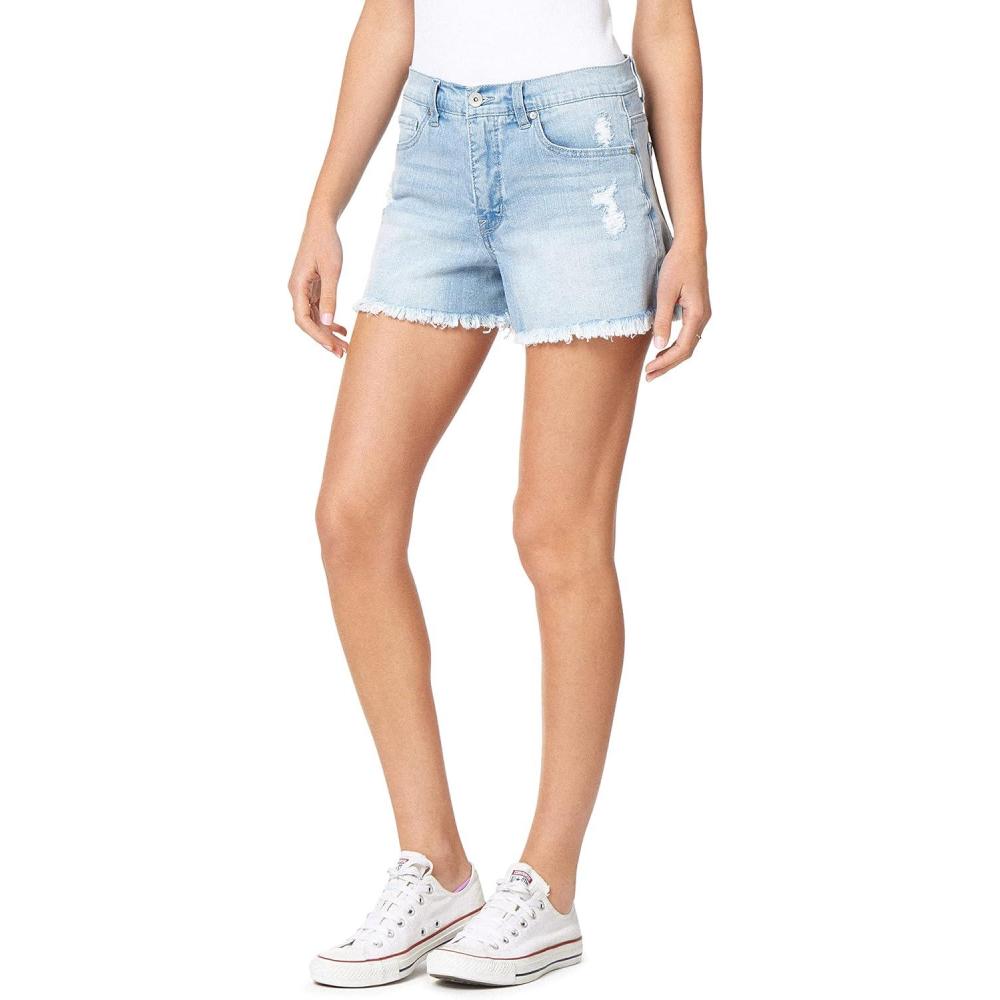 imageWallFlower Womens Fearless Curvy Denim Fashion Shorts HighRise Insta Vintage JuniorsWilma
