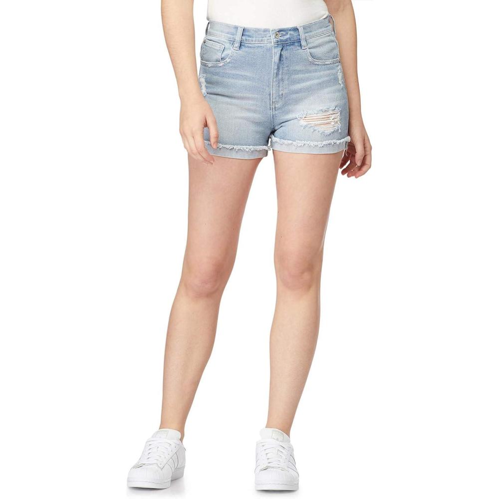 imageWallFlower Womens Fearless Curvy Denim Shorts HighRise Insta Vintage Juniors Standard and PlusRae