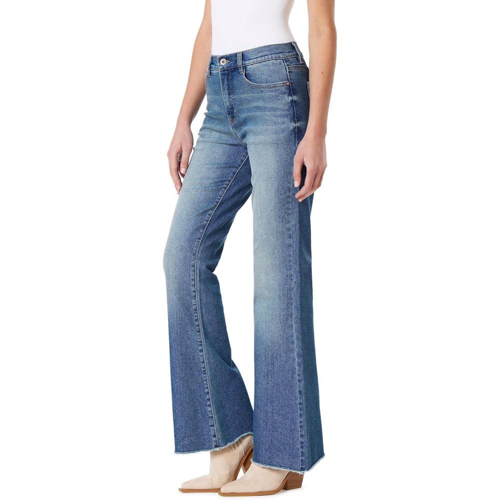 imageWallFlower Womens Fearless Curvy Super Flare High Rise Insta Vintage Juniors JeansRelle