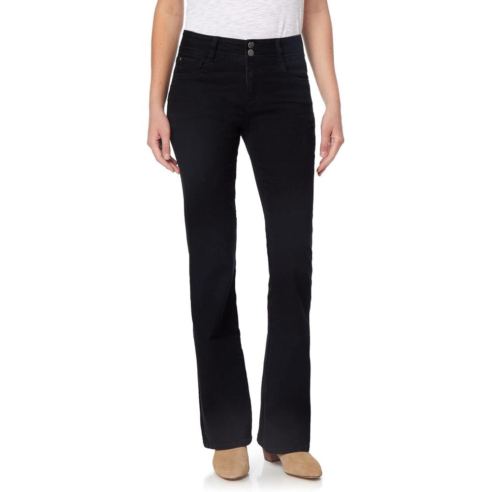 imageWallFlower Womens Flirty Curvy Flare High Rise Insta Stretch Juniors JeansAbbey