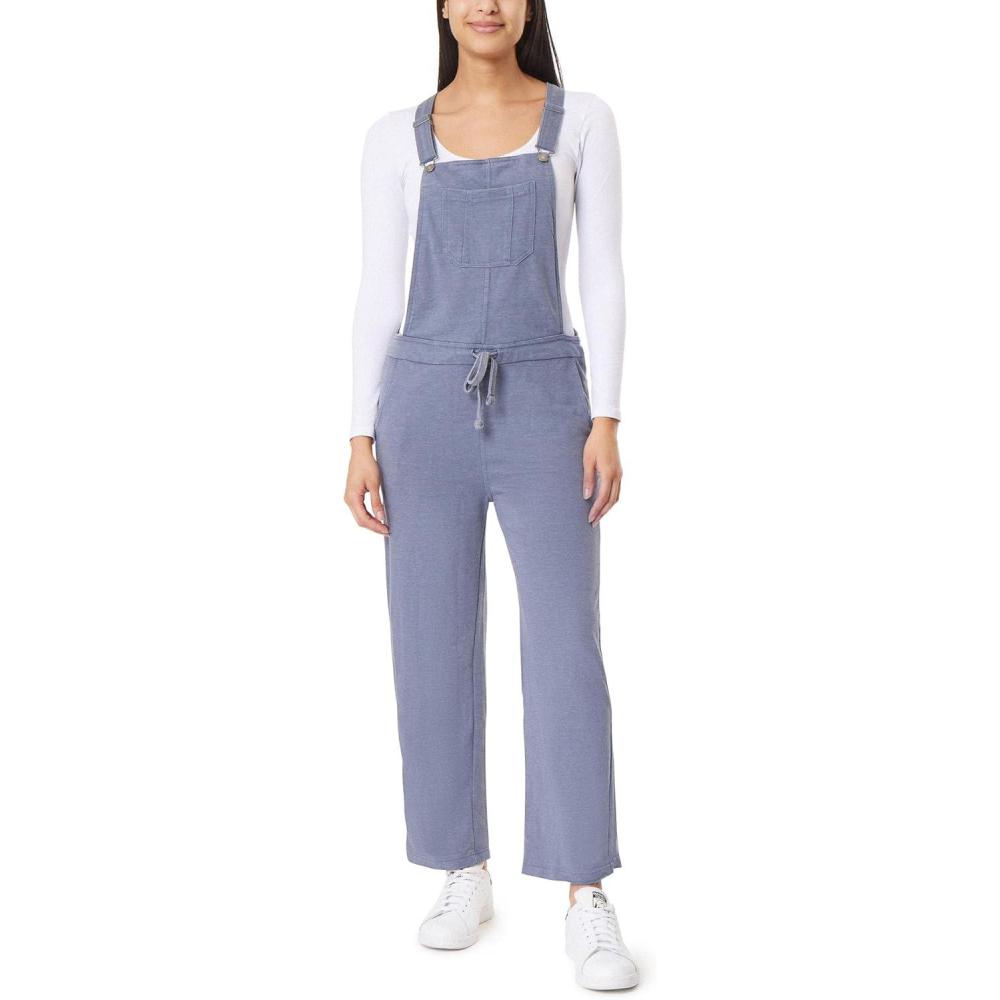 imageWallFlower Womens French Terry Jogger OverallsGrey