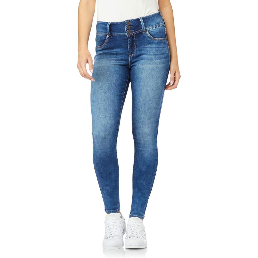 imageWallFlower Womens Juniors Instasoft HighRise Sassy Skinny Jeans Standard and PlusKelly Legacy