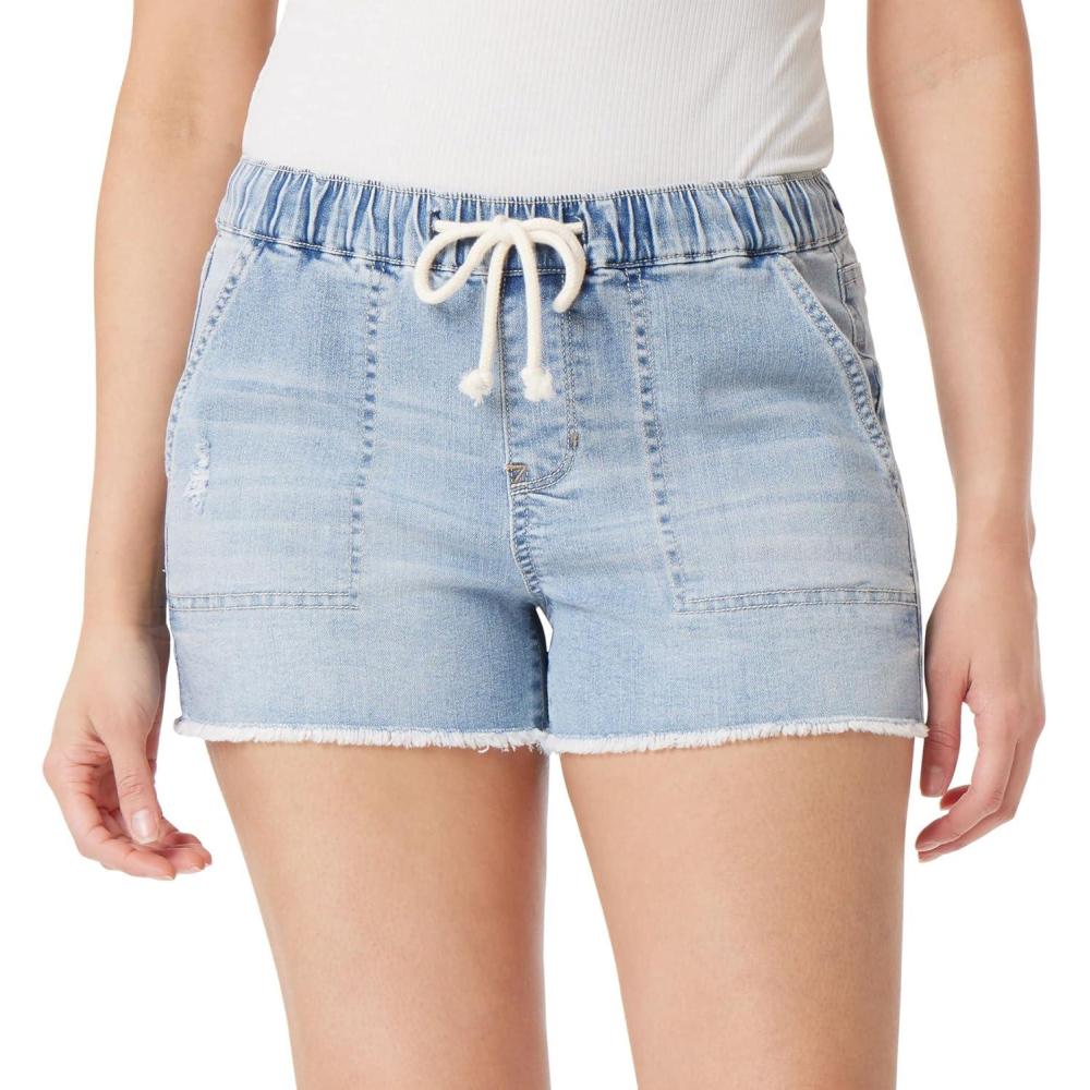 imageWallFlower Womens Tomboy Jogger Shorts Denim MidRise Insta Stretch JuniorsJolie