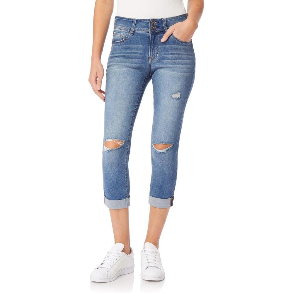 imageWallFlower Womens Ultra Crop MidRise Insta Soft Juniors Standard and PlusMaeve