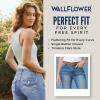 imageWallFlower Fearless Curvy HighRise Flared Jeans for Women Belted Insta Vintage Stretch Juniors DenimBasil