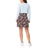 imageWallFlower Womens 2Piece Sweater and Dress Set Elegant Teacher LooksDark Brown Floral  Light Blue Cardigan