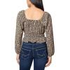 imageWallFlower Womens Alexandra Long Sleeve Sweetheart Blouse TopBlack Ditsy Floral