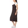 imageWallFlower Womens Annie 2 Piece Yummy Rib Short Sleeve Tee and Rayon Challis Midi Dress SetBlack Tulip BudSnow White
