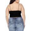 imageWallFlower Womens Carson Insta Smooth Seamless Shelf Bra Camisole 2Pack Standard and PlusBlack NightSnow White