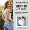 imageWallFlower Womens Carson Insta Smooth Seamless Shelf Bra Camisole 2Pack Standard and PlusSnow WhiteAntlerBlack Night