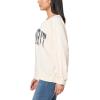 imageWallFlower Womens Dallas Oversized French Terry Graphic SweatshirtAntique White