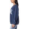imageWallFlower Womens Dallas Oversized French Terry Graphic SweatshirtMood Indigo