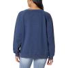 imageWallFlower Womens Dallas Oversized French Terry Graphic SweatshirtMood Indigo