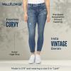 imageWallFlower Womens Fearless Curvy Ankle Denim Super HighRise Insta Vintage Juniors Jeans Sizes 017Connie