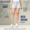 imageWallFlower Womens Fearless Curvy Denim Fashion Shorts HighRise Insta Vintage JuniorsConnie