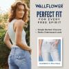 imageWallFlower Womens Fearless Curvy Straight Denim Super HighRise Insta Vintage Juniors JeansConnie