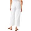 imageWallFlower Womens Fearless Curvy Wide Leg HighRise Juniors 27quot Ankle Denim and Twill PantsBright White