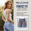 imageWallFlower Womens Feisty Curvy Cargo Flare Low Rise Belted Insta Stretch Juniors PantsDark Olive