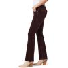 imageWallFlower Womens Feisty Curvy Low Rise Slim Flare Corduroy Juniors PantsChestnut