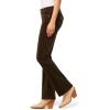 imageWallFlower Womens Feisty Curvy Low Rise Slim Flare Corduroy Juniors PantsDeep Moss