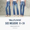 imageWallFlower Womens Flirty Curvy Flare High Rise Insta Stretch Juniors JeansAbbey