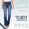 imageWallFlower Womens Flirty Curvy Flare High Rise Insta Stretch Juniors JeansBexley