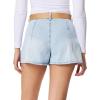 imageWallFlower Womens Girlfriend Flare Denim Shorts HighRise Insta Classic Juniors Standard and PlusWanda