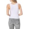 imageWallFlower Womens Insta Smooth Seamless Tank Top 2Pack Standard and PlusBlackWhite Vneck