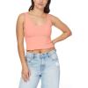 imageWallFlower Womens Insta Smooth Seamless Tank Tops 3Pack Standard and PlusSnow WhiteBlack NightPeach Pearl