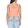 imageWallFlower Womens Insta Smooth Seamless Tank Tops 3Pack Standard and PlusSnow WhiteBlack NightPeach Pearl