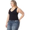 imageWallFlower Womens Insta Smooth Seamless Tank Tops 3Pack Standard and PlusSnow WhiteBlack NightZen Blue