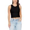 imageWallFlower Womens Insta Smooth Seamless Tank Tops 3Pack Standard and PlusSnow WhiteFrench RoastBlack Night