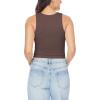 imageWallFlower Womens Insta Smooth Seamless Tank Tops 3Pack Standard and PlusSnow WhiteFrench RoastBlack Night