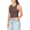imageWallFlower Womens Insta Smooth Seamless Tank Tops 3Pack Standard and PlusSnow WhiteFrench RoastBlack Night