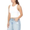 imageWallFlower Womens Insta Smooth Seamless Tank Tops 3Pack Standard and PlusSnow WhiteFrench RoastBlack Night