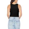 imageWallFlower Womens Insta Smooth Seamless Tank Tops 3Pack Standard and PlusSnow WhiteFrench RoastBlack Night