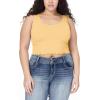 imageWallFlower Womens Insta Smooth Seamless Tank Tops 3Pack Standard and PlusSnow WhiteImpalaAzurine